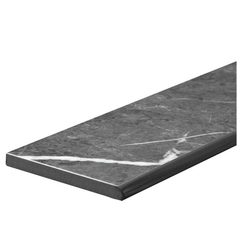 The Tile Life Opera 3x24 Grey Porcelain Bullnose Wall Tile - 3 x 24 - 1 Piece