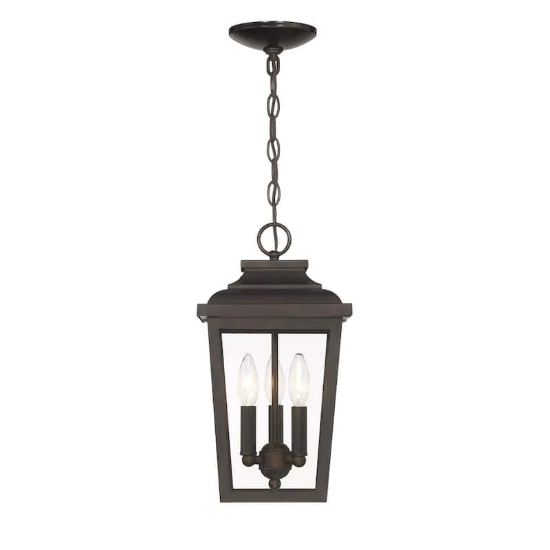 The Great Outdoors 72174-C Irvington Manor 3 Light 9" Wide Outdoor