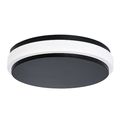 AFX EISF14LAJUD Eris 14" Wide LED Flush Mount Drum Ceiling Fixture