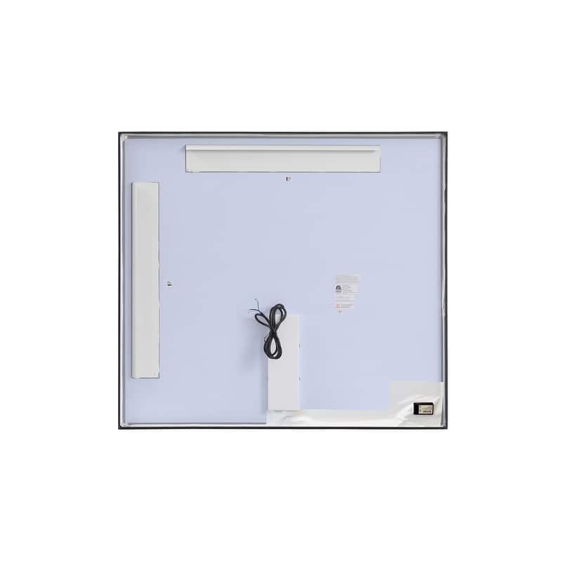 Indigo Home 36x40 inch LED mirror with adjustable color temperature