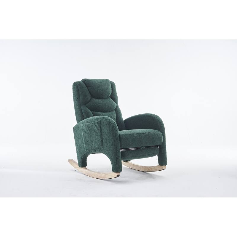 Accent Armchair Chair Rocking Chair With Adjustable Footrest