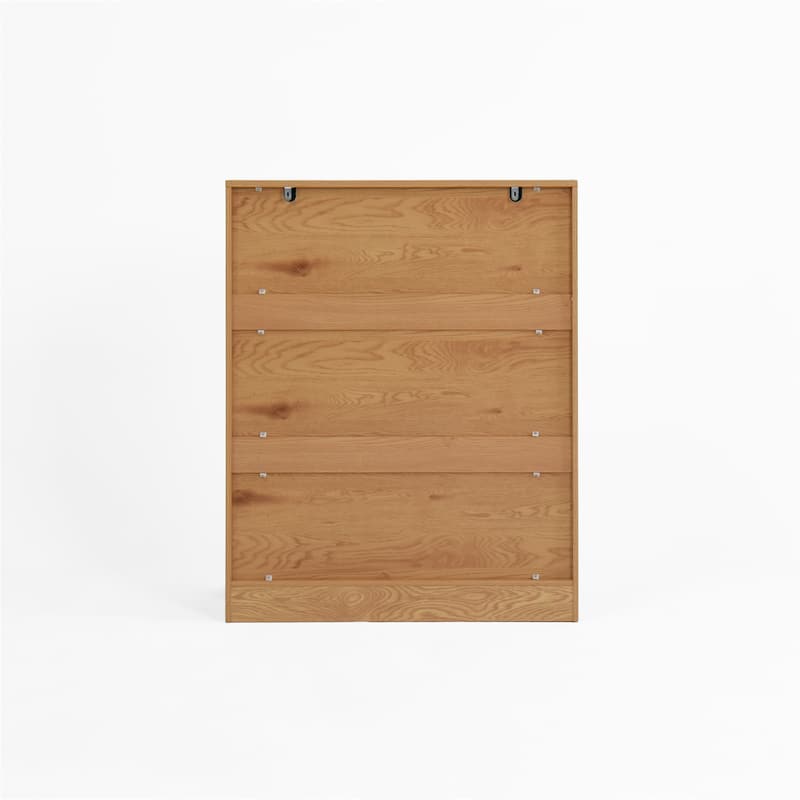 Freestanding Wood Shoe Storage Cabinet w/ 2 Doors ,Adjustable Shelves