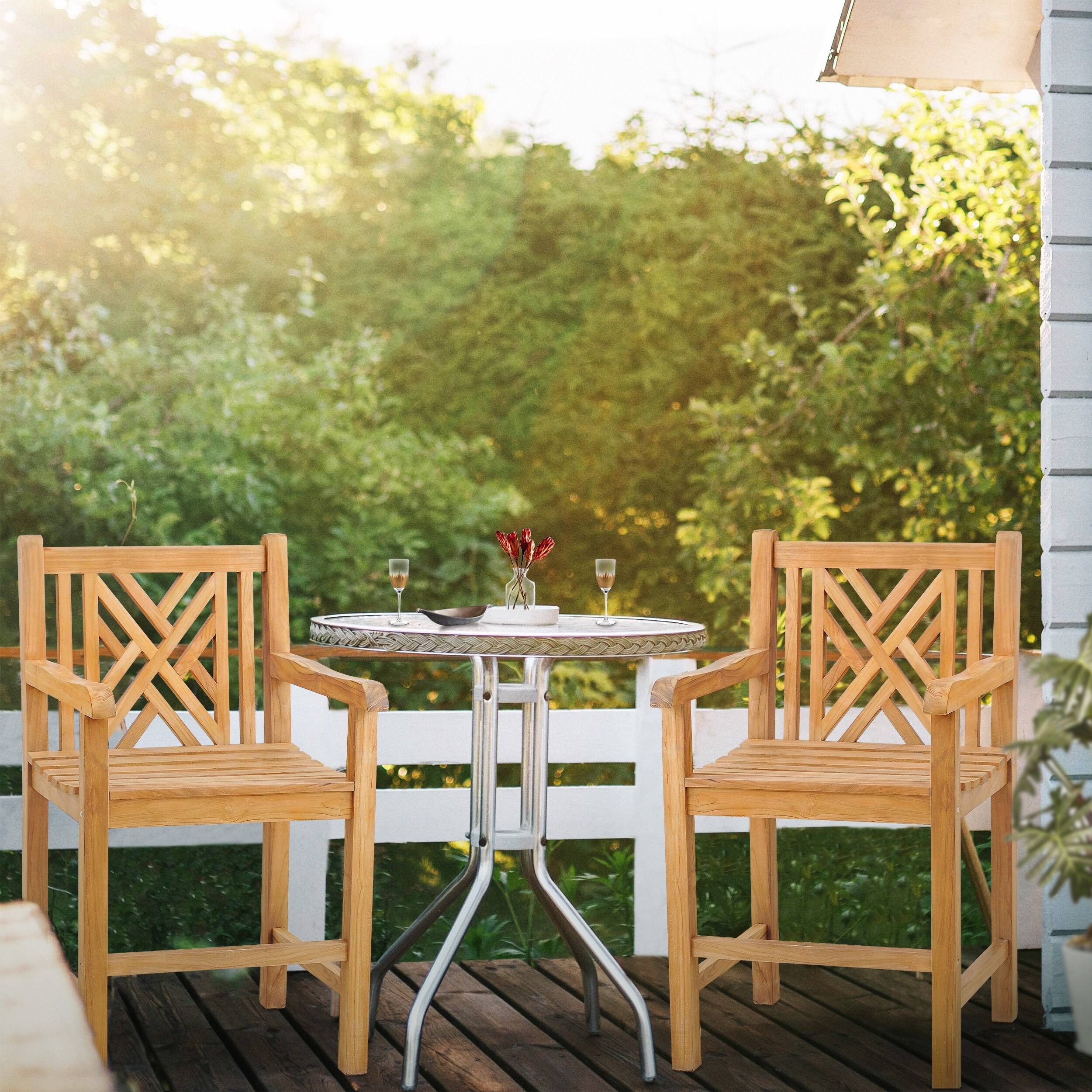 Chippendale rattan best sale counter stool