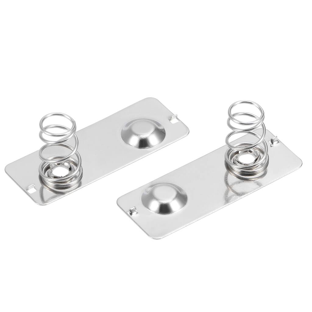 20 Pcs AA Battery Positive Spring Contact Nickeling Plate 29mmx11mm - Silver Tone - 20Pcs AA 29x11mm