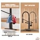 preview thumbnail 28 of 40, Undermount Single Bowl 16 Gauge Nano Stainless Steel Workstation Kitchen Sink with Pull Down Kitchen Faucet and Accessories