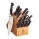 preview thumbnail 1 of 10, ZWILLING Professional S 18-Piece Knife Block Set, Chef Knife, Serrated Utility Knife, Steak Knife Set, Black - 18-pc Black - 18-pc