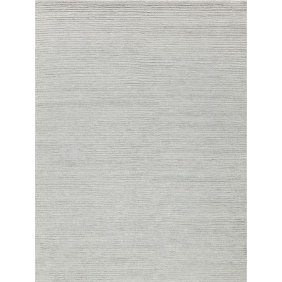 EXQUISITE RUGS Urth Hand-loomed New Zealand Wool Silver Area Rug.