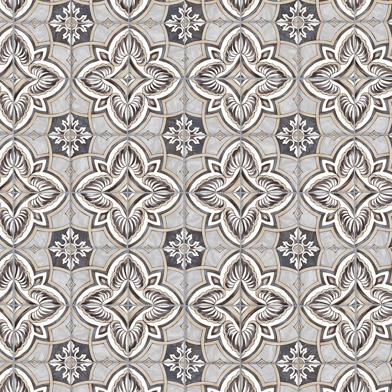 Merola Tile Harmonia Grove Grey 13" x 13" Ceramic Floor and Wall Tile