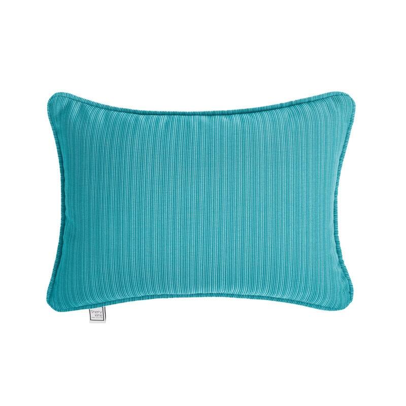 Sherry Kline Island Breeze Corded Indoor/Outdoor Pillows & Chaise Lounge - 13"x18" - Peacock