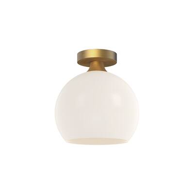 Alora Lighting FM506210OP Castilla 10" Wide Semi-Flush Globe Ceiling