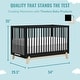 preview thumbnail 3 of 4, Dream On Me Hygge 5-in-1 Convertible Crib - Matte Black Vintage