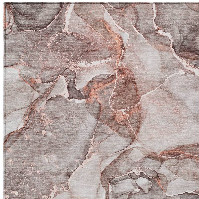 Almiz Artistic Abstract Weather Resistant Timeless Fusion Runner Outdoor Rug