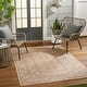preview thumbnail 1 of 5, Sali Recycled Moroccan Machine Washable Area Rug Taupe/Natural - 2' 6" x 8'