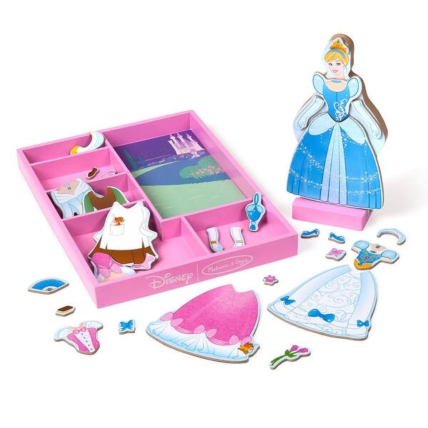 slide 2 of 6, Melissa & Doug Disney Princess Cinderella Wooden Magnetic Dress-Up Play Set Multi - Kids