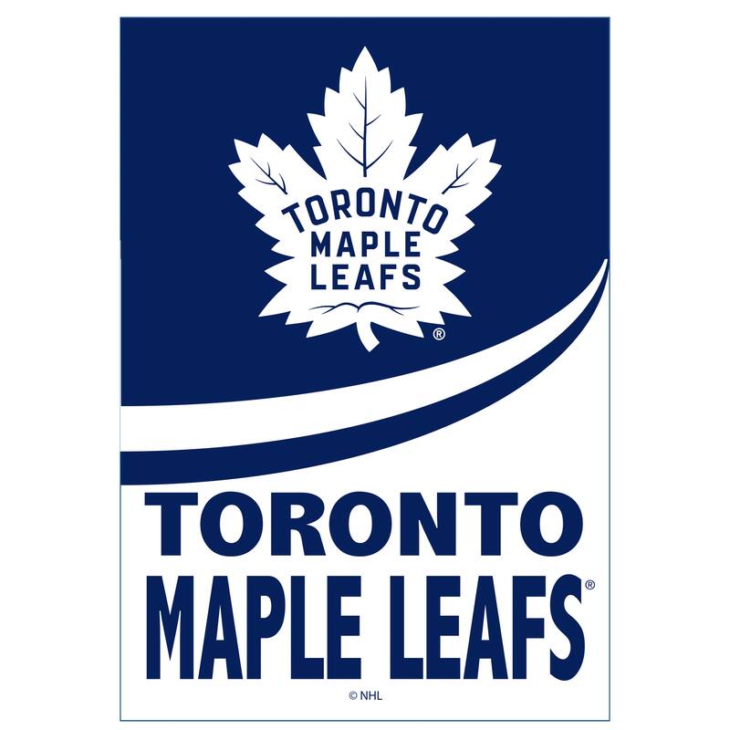 Toronto Maple Leafs Burlap Flag Garden Size