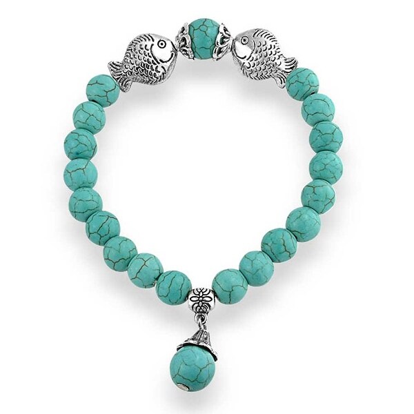 turquoise charm bead