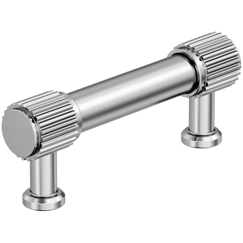 Amerock BP37802 Farewind 3" Center to Center Fluted Bar Cabinet Pull - Polished Chrome