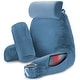 preview thumbnail 144 of 143, Nestl Memory Foam Reading Pillow with Backrest, Arms and Pockets Large - Blue Heaven