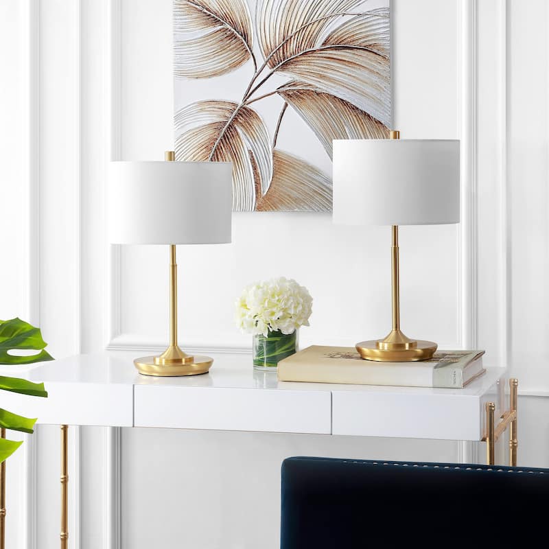 SAFAVIEH Lighting Daniella 22-inch LED Table Lamp (Set of 2) - 12" W x 12" L x 21.5" H - 12Wx12Dx22H