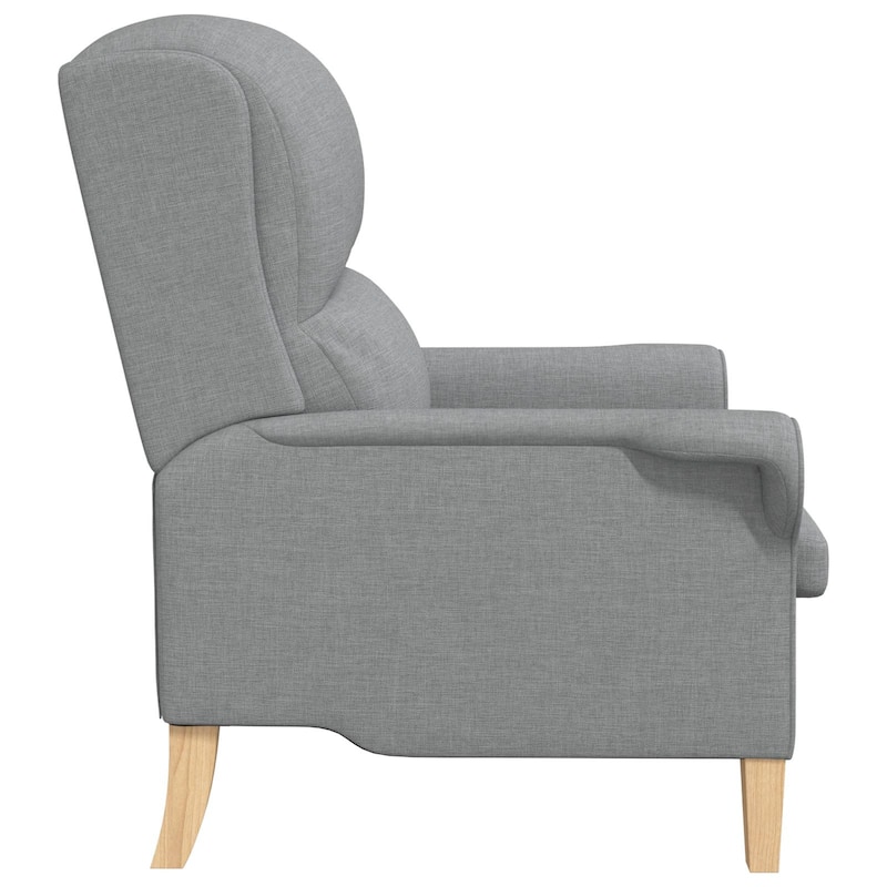 vidaXL Modern Armchair Light/Dark Gray Armchair - 29.9 x 37 x 40.2