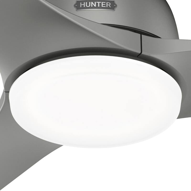 Hunter 52" Gallegos Outdoor Ceiling Fan with LED Light Kit and Wall Control, Damp-Rated