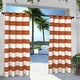 preview thumbnail 11 of 41, ATI Home Indoor/Outdoor Stripe Grommet Top Curtain Panel Pair