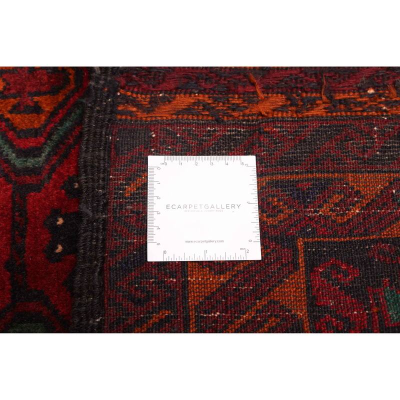 ECARPETGALLERY Hand-knotted Teimani Red Wool Rug - 3'10 x 6'3