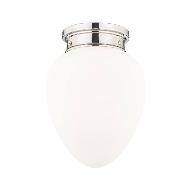 Z-Lite 1945F9 Gideon 10" Wide Flush Mount Urn Ceiling Fixture - Polished Nickel
