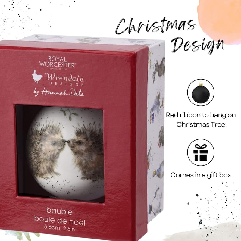 Royal Worcester Wrendale Designs Christmas Bauble