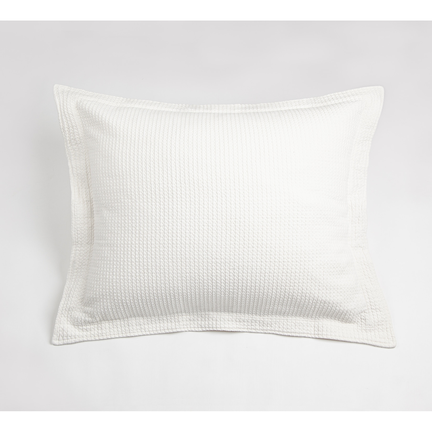 Waffle Matelasse, Cotton, Ivory, Sham