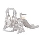 preview thumbnail 8 of 37, 3 in 1 Toddler Climber and Swing Set Climber Slide Playset