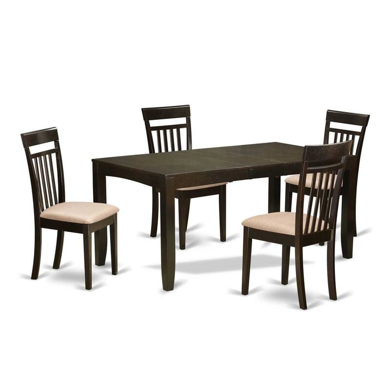 Dinette Set Table with Chairs - Kitchen Dining Room Set - Solid Wood Table and Chair Set