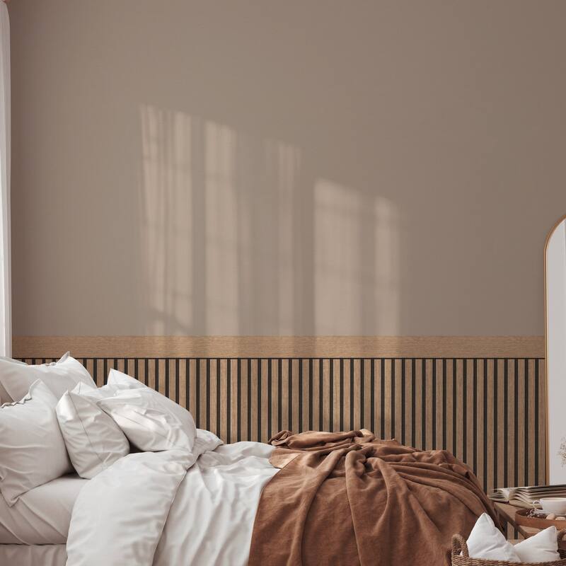 Galerie Wallcoverings Woods and Wicker Collection Dado Panel Double Width Matte Finish Vinyl on Non-woven Wallpaper Roll
