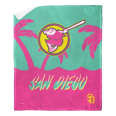 MLB City Connect San Diego Padres Silk Touch Sherpa Throw Blanket
