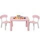 preview thumbnail 3 of 5, Kids Table and Chair Set, 3 Piece Toddler Table and Chair Set