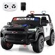 preview thumbnail 1 of 8, Gymax 24V 4WD Kids Electric Vehicle w/Megaphone Siren Flashing Lights Assembly Required - Kids