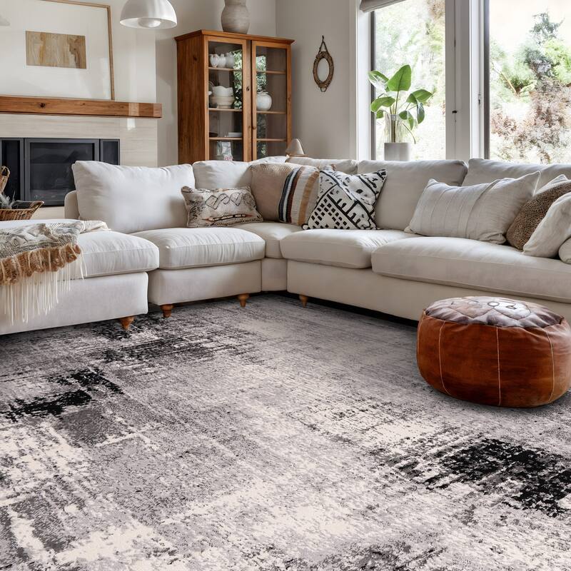 World Rug Gallery Dublin Contemporary Abstract Area Rug