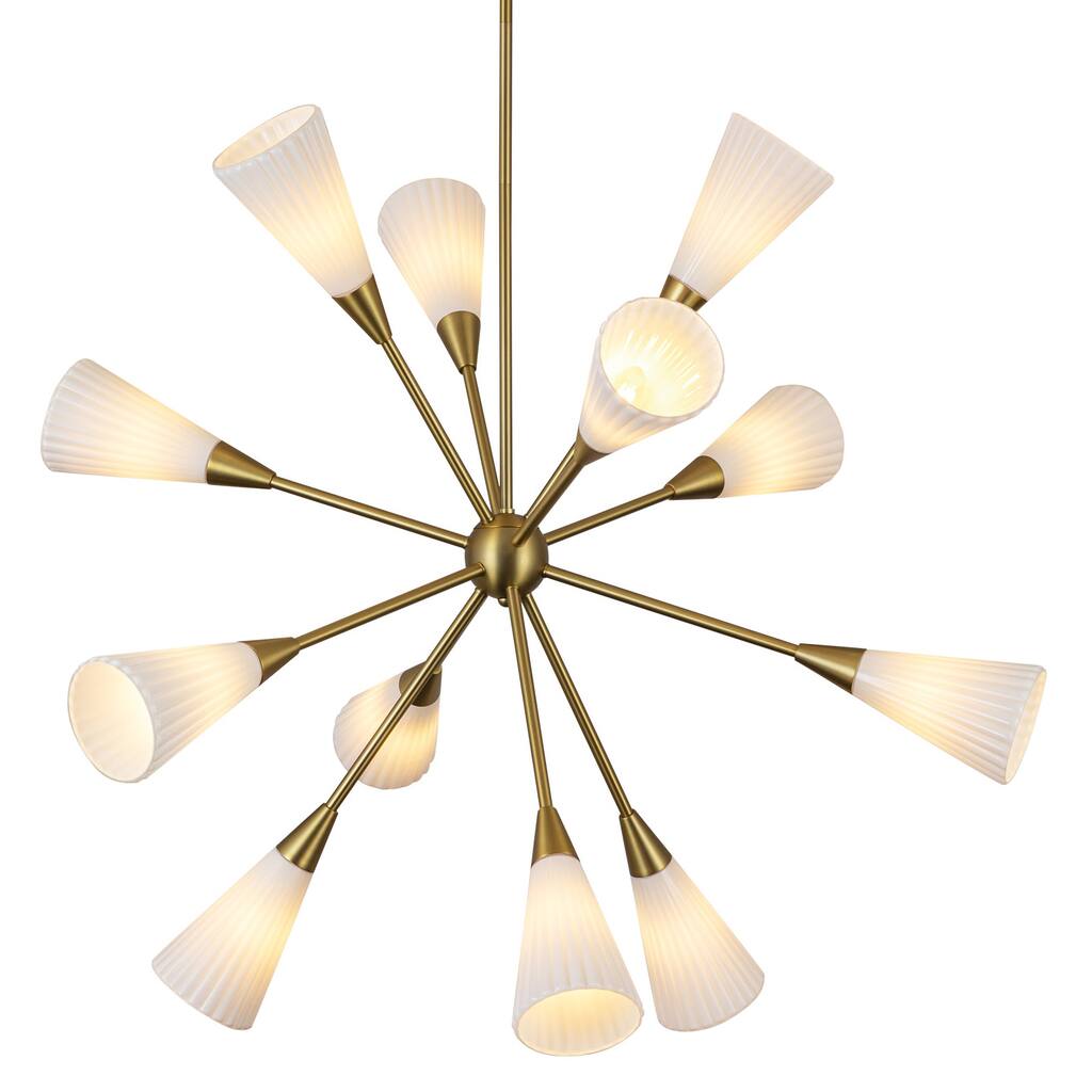 Alora Lighting CH462039 Cosmo 12 Light 39" Wide Sputnik Chandelier