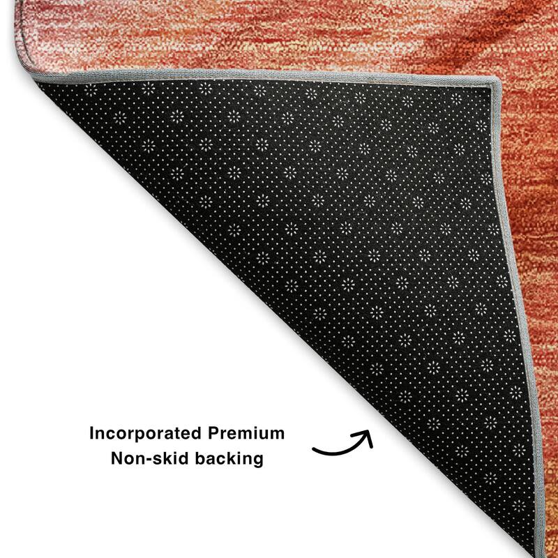 Premium Washable Super Soft Striped Abstract Mayfield Rug