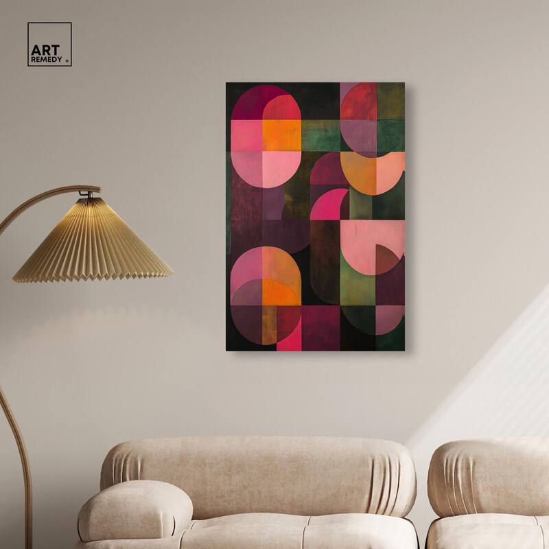 Bauhaus Romance Canvas by Art Remedy, Gallery Wrapped
