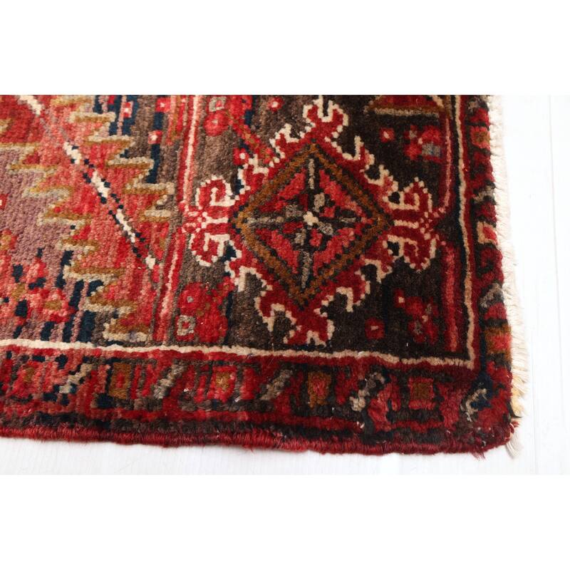 ECARPETGALLERY Hand-knotted Sarabi Dark Red Wool Rug - 9'8 x 13'0