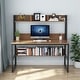 preview thumbnail 3 of 39, 47" Computer Desk with Hutch and Bookshelf