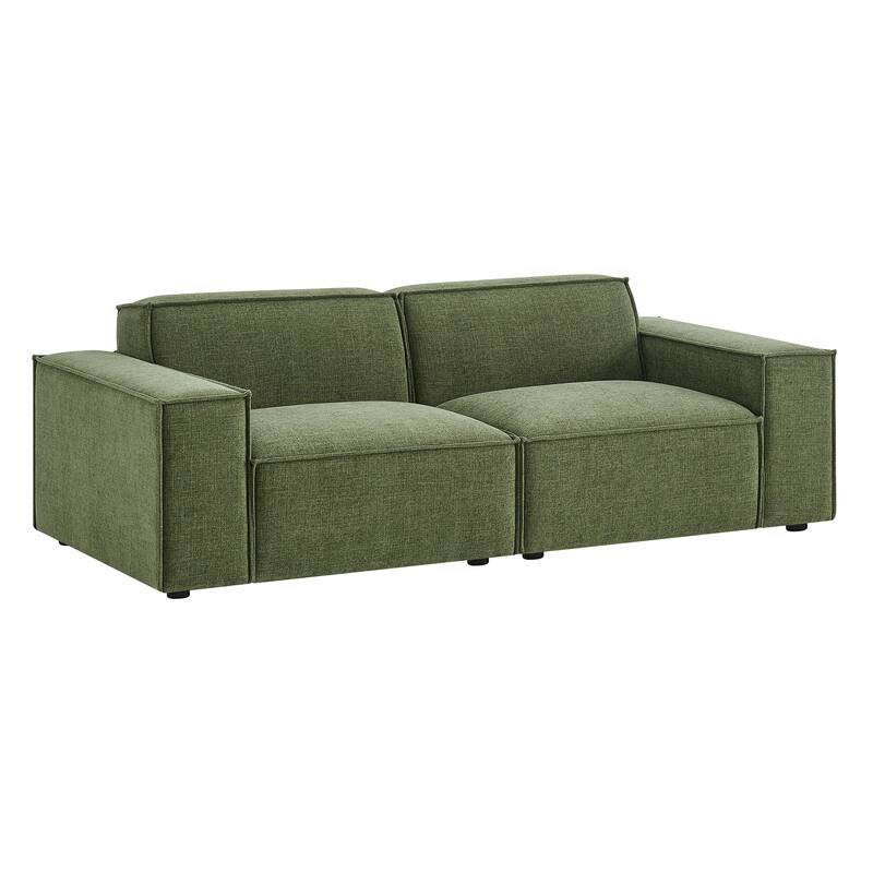 Restore 2-Piece Performance Fabric Upholstered Modular Loveseat