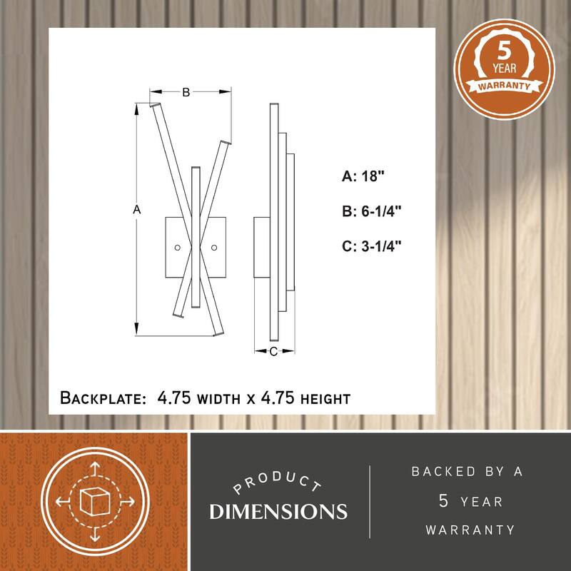 Barcelo 1 Light Integrated LED Contemporary Wall Sconce White Acrylic Diffusor
