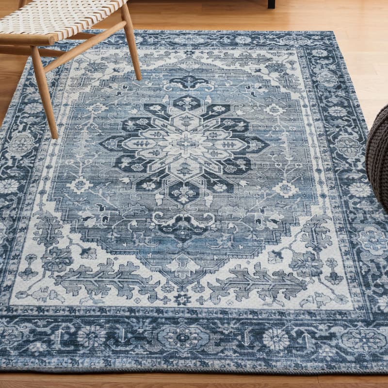 JONATHAN Y Maris Ornate Medallion Machine Washable Area Rug