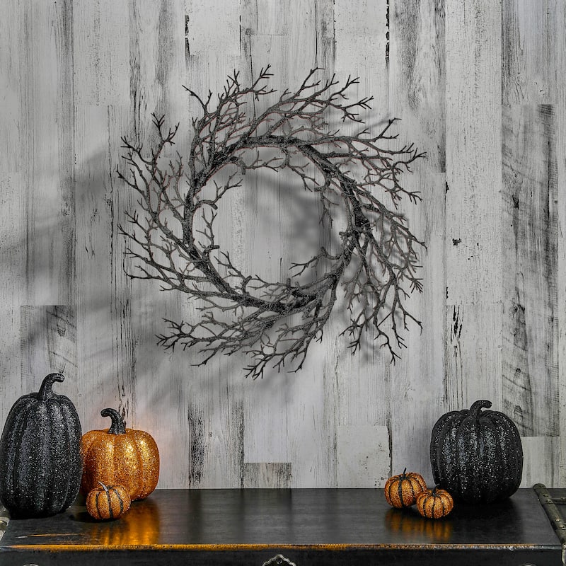 28" Haunted Branch Wreath