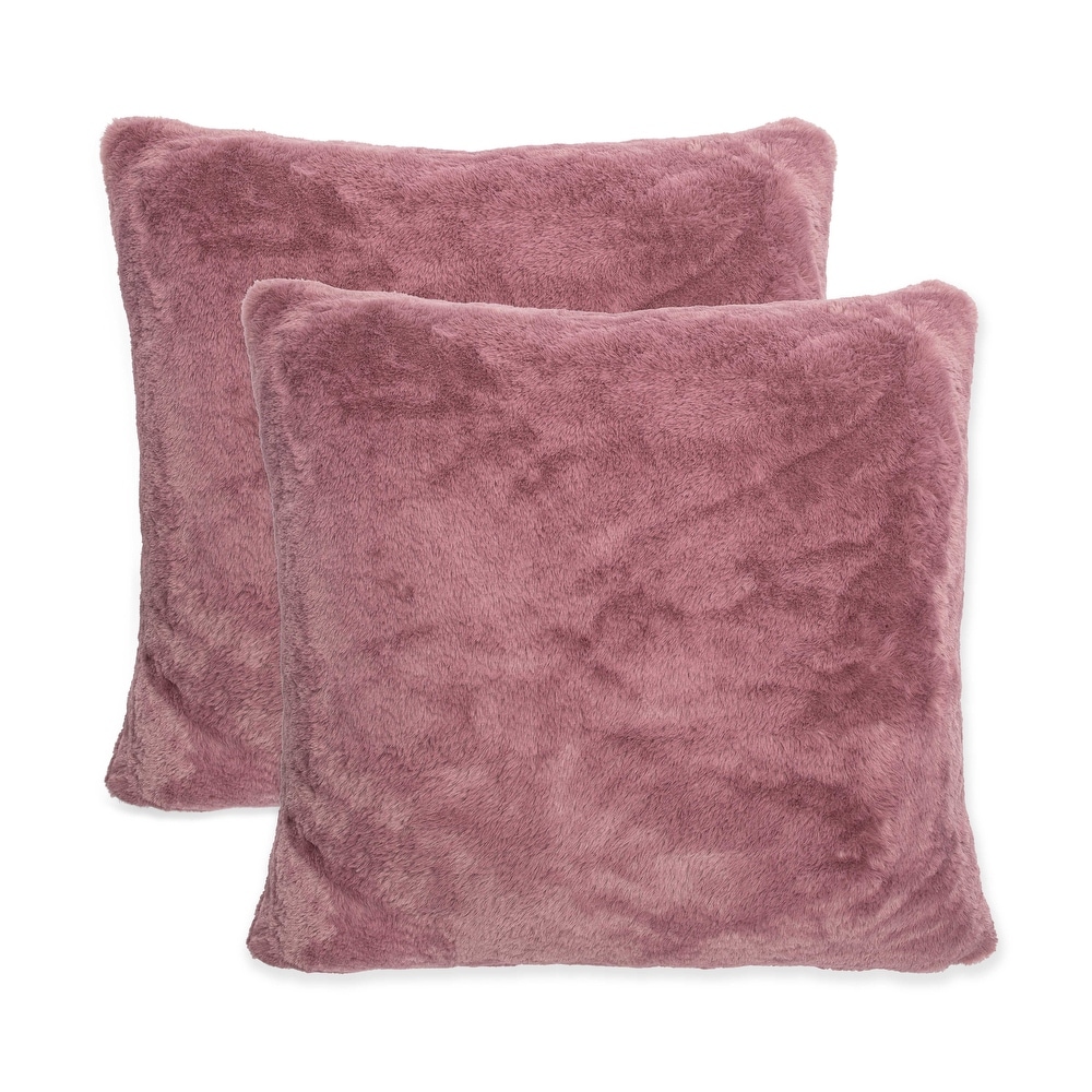 Pink Faux Fur Large Throw Pillows Bed Bath Beyond