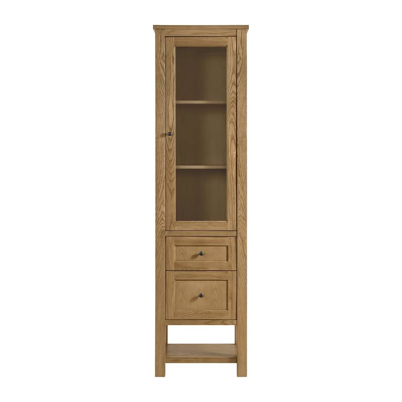 James Martin Vanities 330-LC Breckenridge 86-7/16" Ash, Plywood, - Light Natural Oak