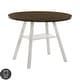 preview thumbnail 18 of 19, Furniture of America Winnie Oak 47-inch Round Pub Table with Drop Leaf