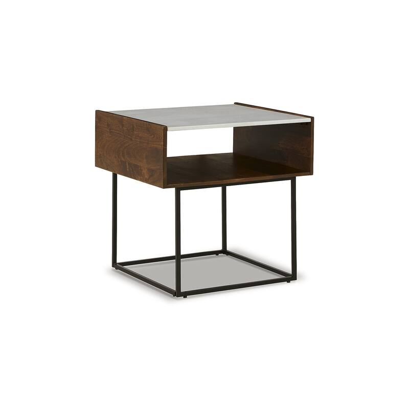 Rusitori Rectangular End Table - 24"W x 22"D x 25"H